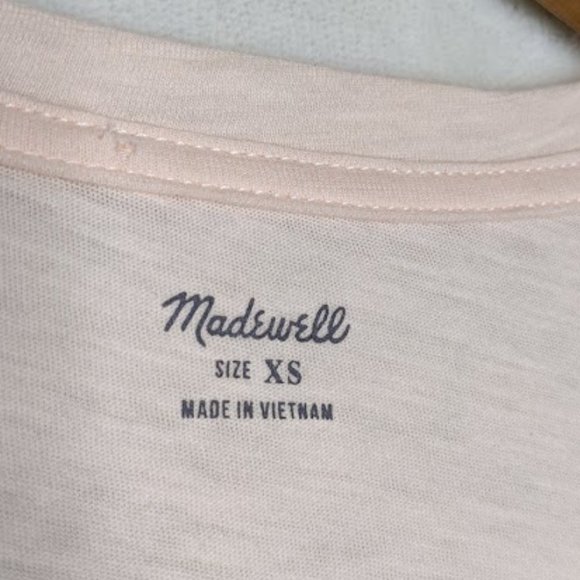 NWT Madewell Whisper Cotton V-Neck Pocket Tee - Picture 4 of 5